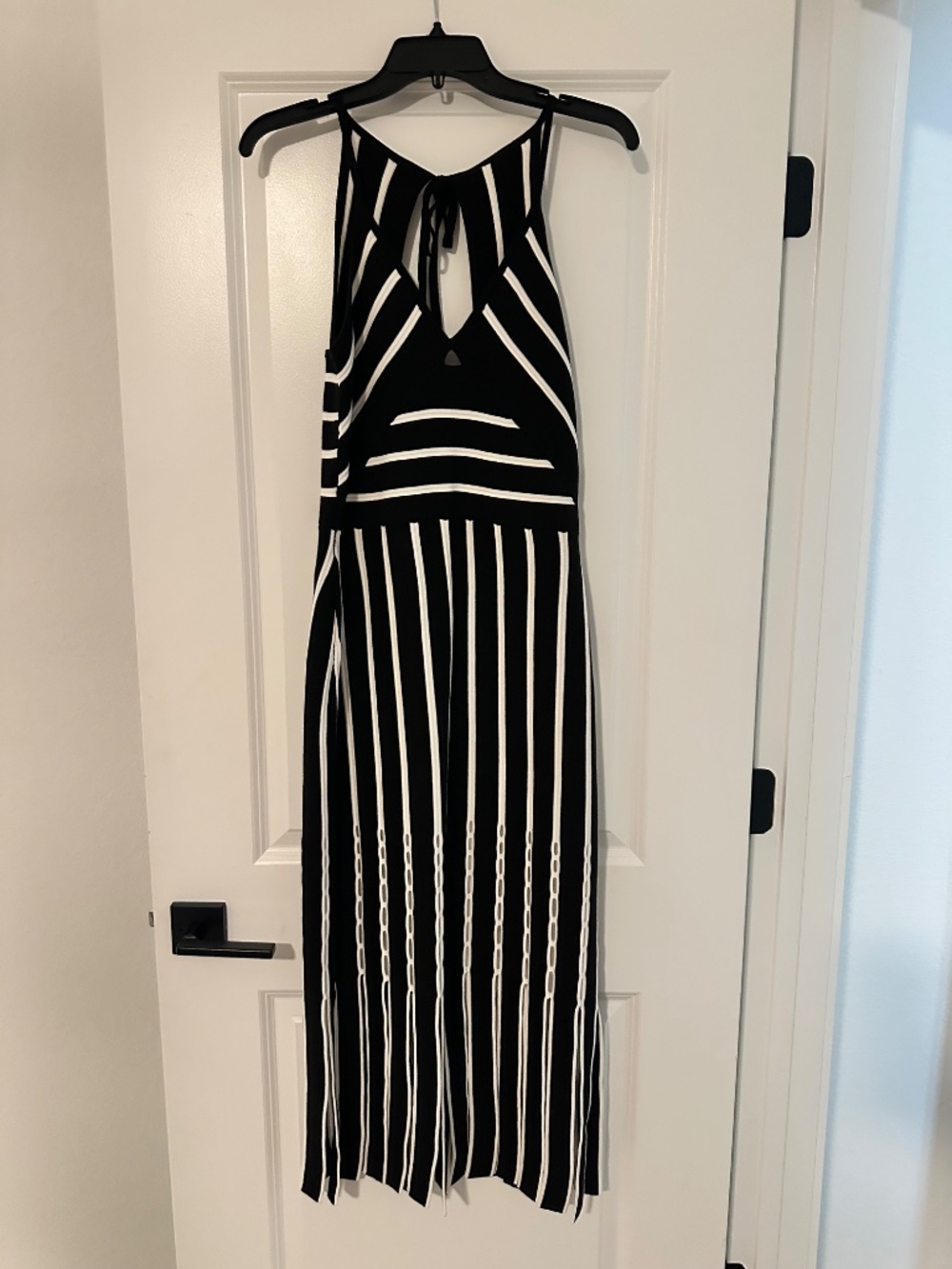White House Black Market Halter Sweater Dress with Fringe - Picture 7 of 10